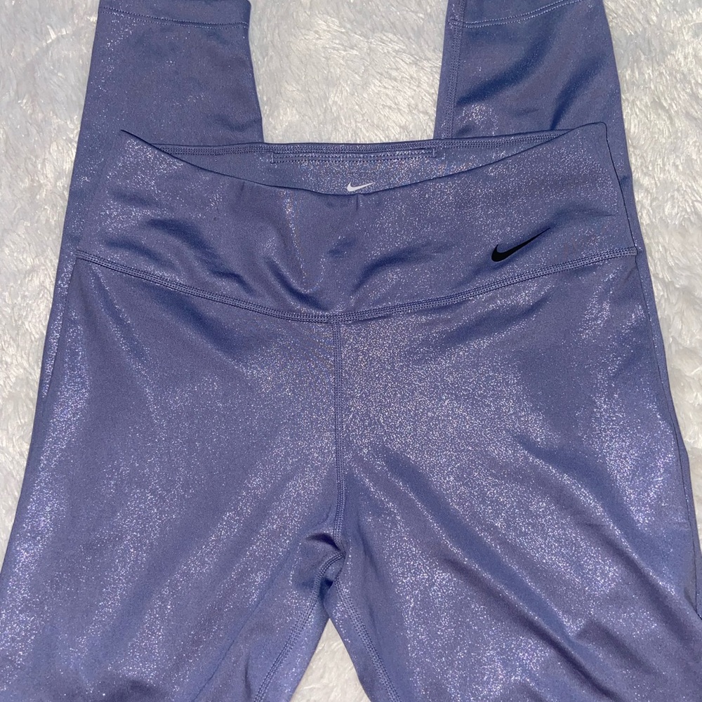 Nike Dri-FIT Sparkle Leggings in Blue